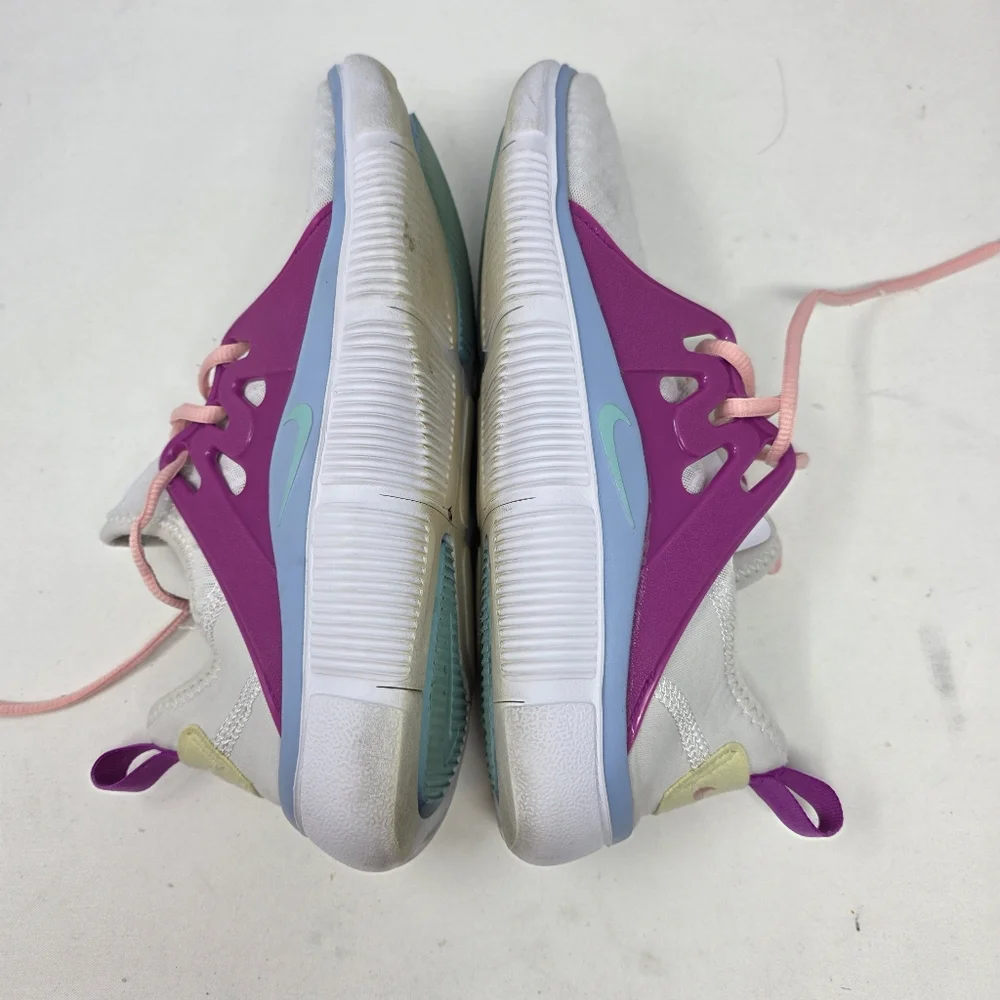 Nike Acalme Women's Size 9.5 White Purple‎ Blue Athletic Shoes AQ7459-101 *Read*